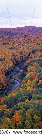 Autumn color at Porcupine State Park, Michigan's Upper Peninsula, Michigan View Large Photo Image Stock Photo - Autumn color at Porcupine State Park, Michigan's Upper Peninsula, Michigan. Fotosearch