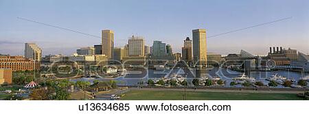 Baltimore Skyline View Large Photo Image Stock Photography - Baltimore Skyline. Fotosearch