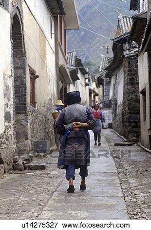 Bei People's Village in Dali, Yunnan Province, People's Republic of China View Large Photo Image Stock Photo - Bei People's Village in Dali, Yunnan Province, People's Republic of China. Fotosearch