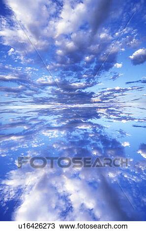 Stock Image - Blue Sky with Clouds. Fotosearch