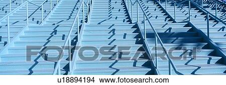 Picture - Blue Stairs. Fotosearch