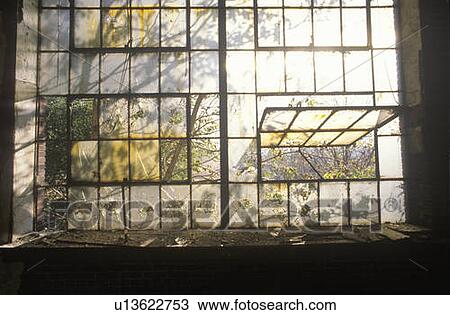 Broken windows in abandoned factory View Large Photo Image Stock Image - Broken windows in abandoned factory. Fotosearch