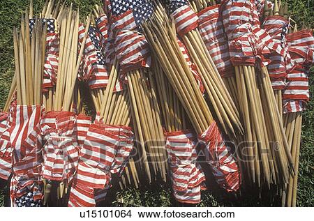 Bundles of American Flags View Large Photo Image Picture - Bundles of American Flags. Fotosearch