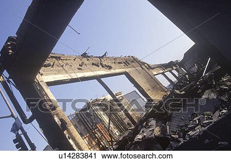 Burned out business after riots View Large Photo Image Stock Image - Burned out business after riots. Fotosearch