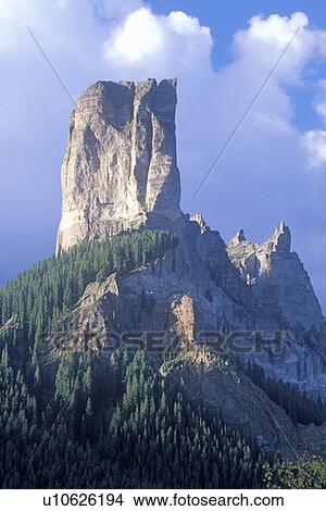 Chimney Peak, Ridgeway, Colorado View Large Photo Image Picture - Chimney Peak, Ridgeway, Colorado. Fotosearch
