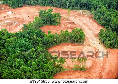 Stock Photography - Clearing of land for housing development. Fotosearch