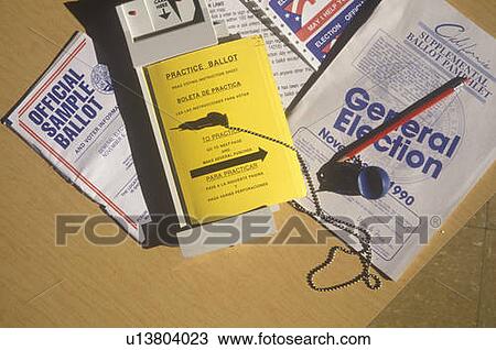 Close-up of a voting booth with ballots, ballot machine and election pamphlet View Large Photo Image Stock Image - Close-up of a voting booth with ballots, ballot machine and election pamphlet. Fotosearch
