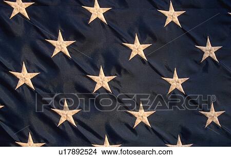 Close-up of stars on American flag View Large Photo Image Picture - Close-up of stars on American flag. Fotosearch