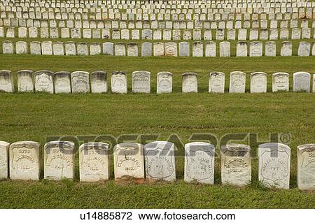 Confederate Civil War prison and cemetery tombstones View Large Photo Image Stock Image - Confederate Civil War prison and cemetery tombstones. Fotosearch