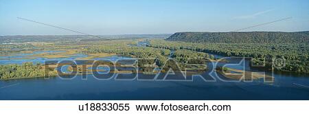 Confluence of Mississippi and Wisconsin Rivers, Pike's Peak State Park, Iowa View Large Photo Image Stock Photography - Confluence of Mississippi and Wisconsin Rivers, Pike's Peak State Park, Iowa. Fotosearch