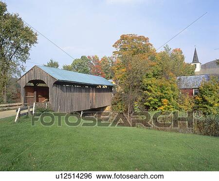 Covered Bridge, Waterville, Vermont View Large Photo Image Stock Photograph - Covered Bridge, Waterville, Vermont. Fotosearch