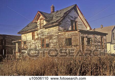 Stock Image - Decayed building. Fotosearch