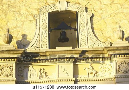 Stock Photo - Detail of The Alamo Historic Mission, San Antonio, Texas. Fotosearch