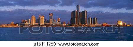 Stock Image - Detroit Sunrise. Fotosearch