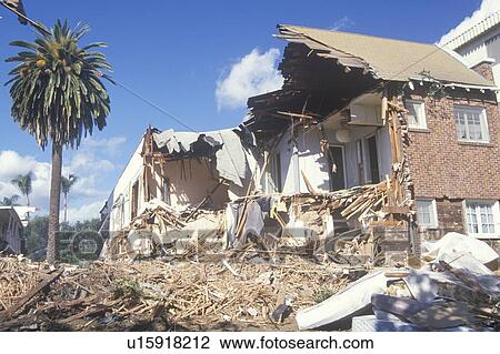 Stock Image - Earthquake Ruins. Fotosearch