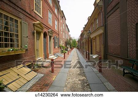 Elfreth's Alley View Large Photo Image Picture - Elfreth's Alley. Fotosearch