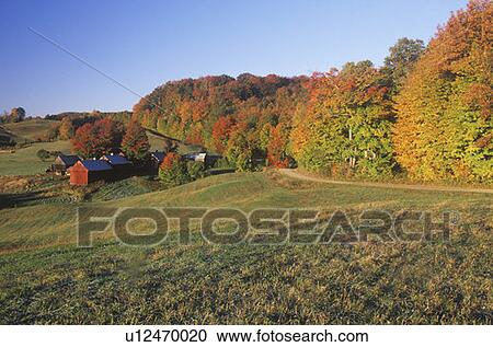 Farm in Autumn, Woodstock, Vermont View Large Photo Image Stock Image - Farm in Autumn, Woodstock, Vermont. Fotosearch