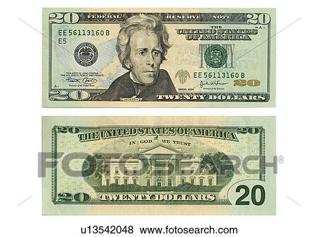 Front and back side of the new twenty dollar bill View Large Photo Image Stock Photo - Front and back side of the new twenty dollar bill. Fotosearch