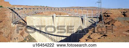 Stock Image - Glen Canyon Dam, Page, Arizona. Fotosearch