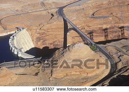 Stock Photo - Glen Canyon Dam, Page, Arizona. Fotosearch