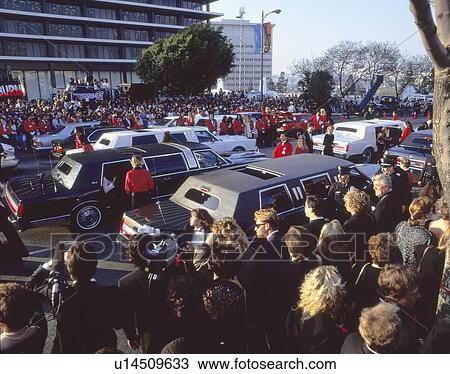 Stock Image - Guests arriving at award show. Fotosearch