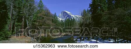 Half Dome and Merced River In Winter, Yosemite National Park, California View Large Photo Image Stock Image - Half Dome and Merced River In Winter, Yosemite National Park, California. Fotosearch