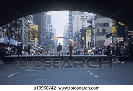 Stock Image - Handicapped runner in NY City Marathon, NY. Fotosearch