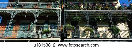 Historic French Quarter on Bourbon Street View Large Photo Image Stock Image - Historic French Quarter on Bourbon Street. Fotosearch