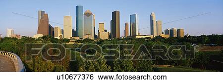 Stock Photograph - Houston Skyline. Fotosearch
