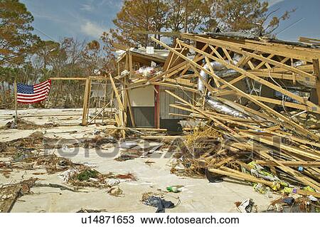 Stock Image - Hurricane Ivan Damage. Fotosearch