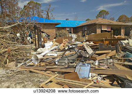 Stock Photo - Hurricane Ivan Damage. Fotosearch