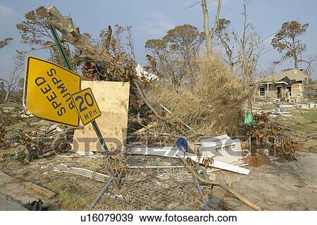 Stock Photo - Hurricane Ivan Damage. Fotosearch