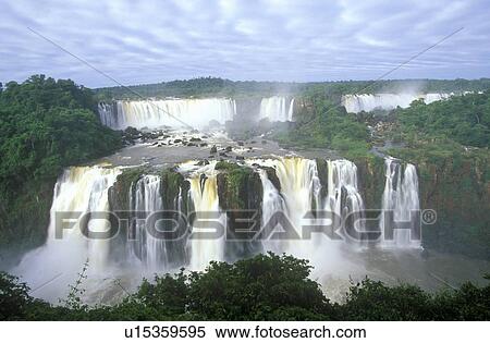 Stock Photography - Iguazu Waterfalls in Parque Nacional Iguazu. Fotosearch