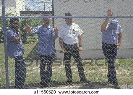 Stock Image - Inmates from Dade County Men's Correctional Facility. Fotosearch