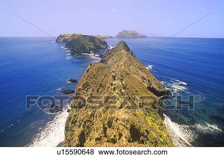 Stock Photo - Inspiration Point on Anacapa Island, Channel Islands National Park, California. Fotosearch