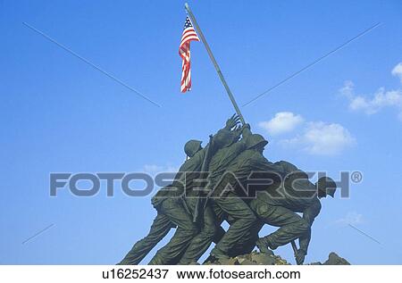 Iwo Jima United States Marine Corps memorial statue in Arlington, Virginia View Large Photo Image Stock Photo - Iwo Jima United States Marine Corps memorial statue in Arlington, Virginia. Fotosearch