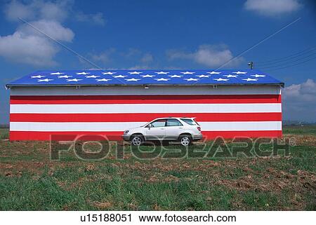 Joe Sohm's RX300 Lexus in front of a barn painted in red, white and blue for the American Flag View Large Photo Image Stock Image - Joe Sohm's RX300 Lexus in front of a barn painted in red, white and blue for the American Flag. Fotosearch