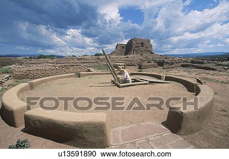 Kiva and Pueblo Ceremonial Room, circa 1450-1500 AD, Pecos National Historical Park, NM View Large Photo Image Stock Image - Kiva and Pueblo Ceremonial Room, circa 1450-1500 AD, Pecos National Historical Park, NM. Fotosearch