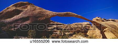 Landscape Arch, Arches National Park, Moab, Utah View Large Photo Image Stock Photograph - Landscape Arch, Arches National Park, Moab, Utah. Fotosearch