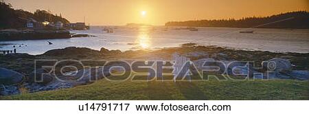 Lawn chairs at sunrise at Lobster Village, Tenants Harbor, Maine View Large Photo Image Stock Photo - Lawn chairs at sunrise at Lobster Village, Tenants Harbor, Maine. Fotosearch