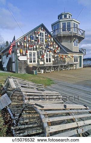 Lobster Lighthouse View Large Photo Image Stock Image - Lobster Lighthouse. Fotosearch