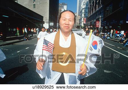 Man marching at the Korean Day Parade View Large Photo Image Stock Photography - Man marching at the Korean Day Parade. Fotosearch