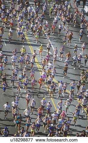 Stock Photo - Marathon Runners. Fotosearch