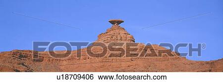 Stock Photograph - Mexican Hat rock formation, southern Utah. Fotosearch