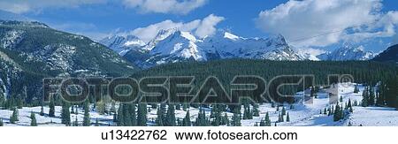 Stock Image - Molas Pass summit, Million Dollar Highway Rte. 550, Colorado. Fotosearch