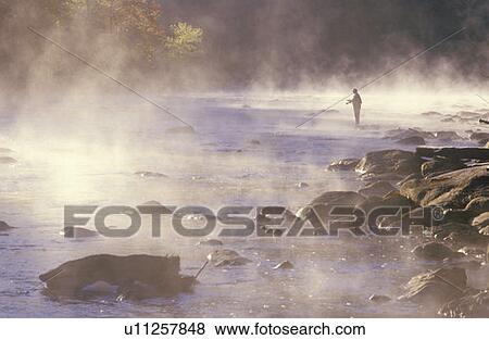 Morning fishing in fog View Large Photo Image Stock Photo - Morning fishing in fog. Fotosearch