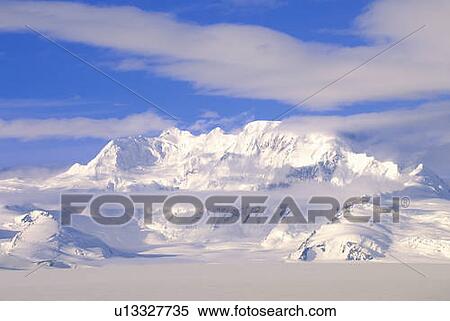 Stock Photography - Mountain tops in St. Elias National Park and Preserve. Fotosearch