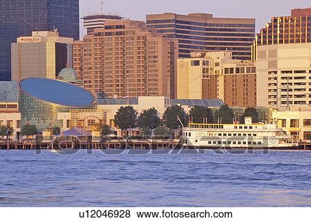 New Orleans Skyline, Louisiana View Large Photo Image Stock Photo - New Orleans Skyline, Louisiana. Fotosearch