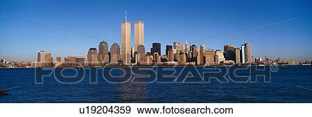 New York Skyline View Large Photo Image Stock Photo - New York Skyline. Fotosearch