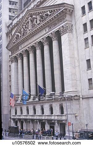 Stock Image - New York Stock Exchange, Wall Street, New York City, NY. Fotosearch